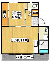 ビレッジハウス社1号棟 508 ｜ 兵庫県加東市沢部（賃貸マンション1LDK・5階・39.83㎡） その2