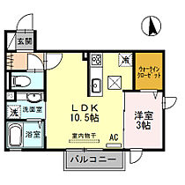 Ｖｉｌｌａ正門通Ａ 102 ｜ 兵庫県姫路市広畑区正門通2丁目（賃貸アパート1LDK・1階・34.76㎡） その2