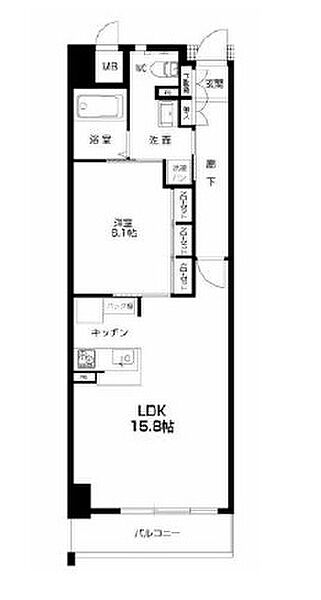 キャッスルコート博労町 503｜兵庫県姫路市博労町(賃貸マンション1LDK・5階・53.86㎡)の写真 その2