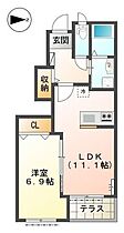 グレーシアＫ＆ＳII 103 ｜ 兵庫県姫路市勝原区丁（賃貸アパート1LDK・1階・45.09㎡） その2