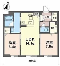 エクセレントガーデンヒルズ A308 ｜ 兵庫県神戸市垂水区桃山台2丁目（賃貸アパート2LDK・3階・65.06㎡） その2