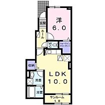 Ｌ＆Ｃ　ＭｏｃａII 102 ｜ 兵庫県姫路市網干区興浜（賃貸アパート1LDK・1階・44.01㎡） その2