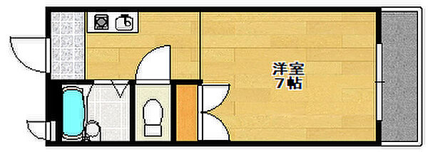 兵庫県明石市魚住町清水(賃貸アパート1K・1階・25.40㎡)の写真 その2