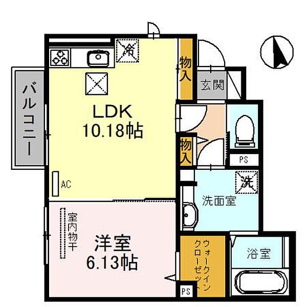 兵庫県高砂市曽根町(賃貸アパート1LDK・1階・43.26㎡)の写真 その2