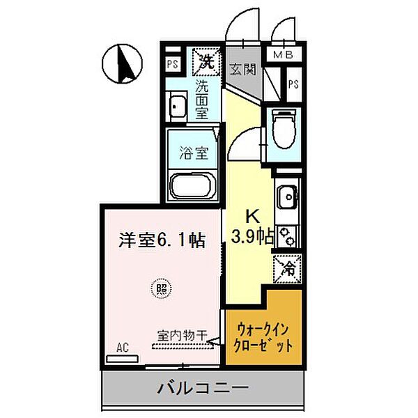 兵庫県三木市平田(賃貸アパート1K・3階・28.15㎡)の写真 その2