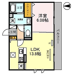 兵庫県小野市天神町(賃貸アパート1LDK・1階・45.31㎡)の写真 その2