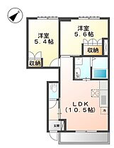 兵庫県加古川市野口町坂元北3丁目（賃貸アパート2LDK・1階・47.37㎡） その2