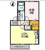 兵庫県明石市魚住町住吉3丁目（賃貸アパート1LDK・2階・40.43㎡） その2