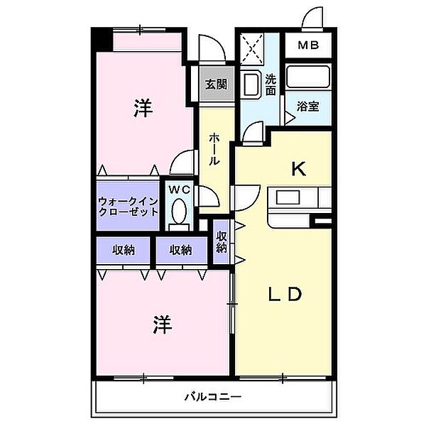 兵庫県神戸市西区北別府1丁目(賃貸マンション2LDK・3階・56.57㎡)の写真 その2