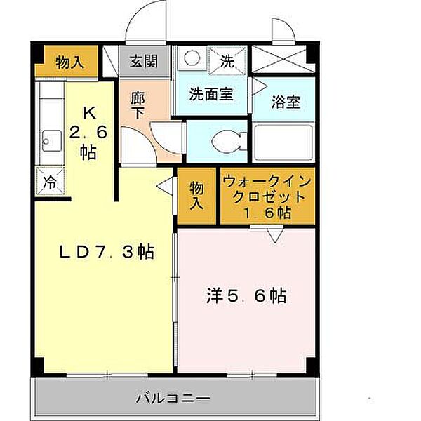 兵庫県姫路市飾磨区中野田1丁目(賃貸マンション1LDK・3階・42.00㎡)の写真 その2