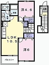 兵庫県姫路市大津区平松（賃貸アパート2LDK・2階・51.67㎡） その2