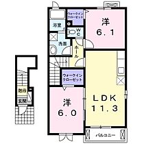 兵庫県加古川市野口町長砂（賃貸アパート2LDK・2階・57.57㎡） その2