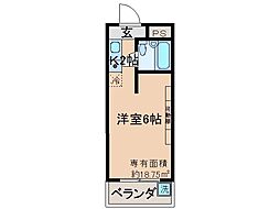 ヒカリハイツ 1Kの間取図画像
