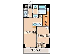 レグルス 1LDKの間取図画像