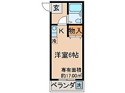VIP大宅マンション ワンルームの間取図画像