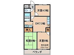 サン・フォレスト 3DKの間取図画像