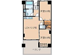 エバー・グリーン宇治 2LDKの間取図画像