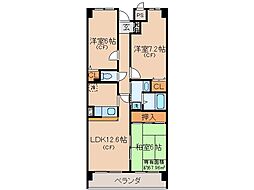 デミューズ・木幡 3LDKの間取図画像
