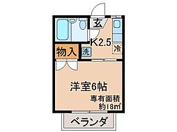 メゾンマルタ 1Kの間取図画像