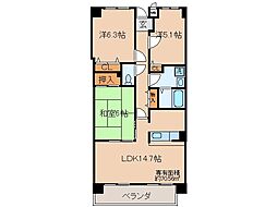フレックス戸ノ内 3LDKの間取図画像