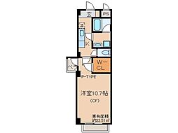 プラネシア星の子山科駅前 1Kの間取図画像