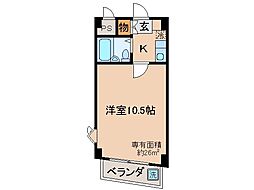 MSK・ビル 1Kの間取図画像