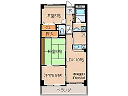 モイセス桜木 3LDKの間取図画像