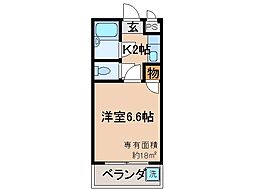 間取図画像 1K