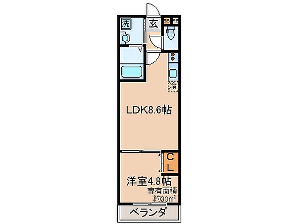 京都府京都市伏見区津知橋町(賃貸マンション1LDK・3階・30.00㎡)の写真 その2