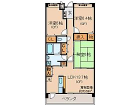 京都府宇治市伊勢田町中山（賃貸マンション3LDK・3階・70.63㎡） その2