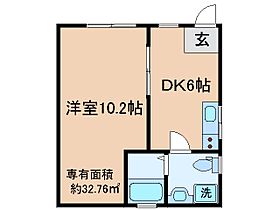 京都府京都市山科区北花山六反田町（賃貸アパート1DK・1階・32.76㎡） その2