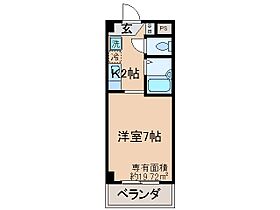 京都府城陽市枇杷庄西ノ口（賃貸マンション1K・3階・19.72㎡） その2