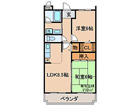 京都府城陽市平川鍛冶塚（賃貸マンション2LDK・3階・51.00㎡） その2