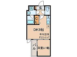 間取図画像 1DK