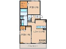 間取図画像 2LDK