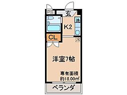 間取図画像 1K