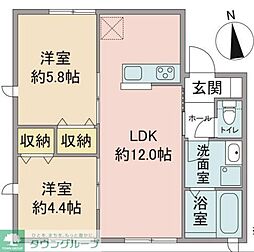 間取図画像 2LDK