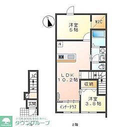 ファームベジタ 2LDKの間取図画像
