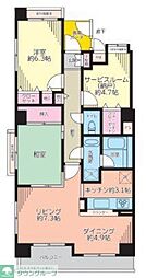 ランドコート調布南 2SLDKの間取図画像