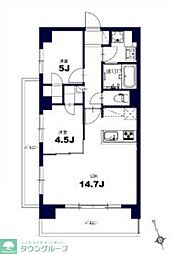 センチュリー八王子ルミエール 2LDKの間取図画像