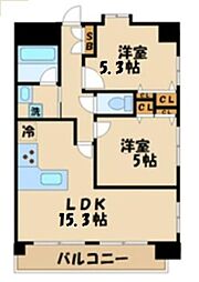 MOMOKI 2LDKの間取図画像
