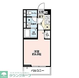 アムール錦 1Kの間取図画像