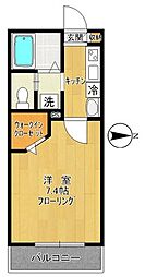 アイ・クラシア 1Kの間取図画像