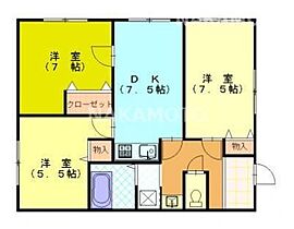 サンライズ森ノ下 B ｜ 福岡県飯塚市平塚179（賃貸一戸建3DK・1階・66.85㎡） その2