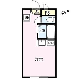 YOU18 ワンルームの間取図画像