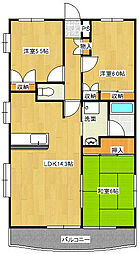 シャルマン・5 3LDKの間取図画像