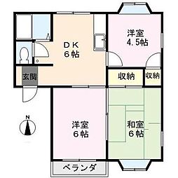 コトーイノウエ 3DKの間取図画像