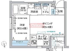 PERSICA中野 1DKの間取図画像