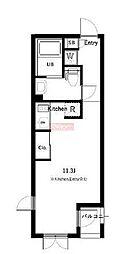 COSMOSREID東高円寺Residence ワンルームの間取図画像