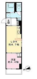 GRACIASCAMINO 1LDKの間取図画像